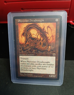 Wizards of the Coast MTG Mirage Phyrexian Dreadnought Rare Regular Trample 12/12 - Image 1