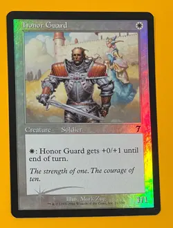 MTG HONOR GUARD (FOIL) 7th Edition (OldManMTG 004-197) - Image 1