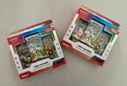 Lot of (2) SEALED Pokemon First Partner Illustration Collection Series 2 Boxes! - Image 1