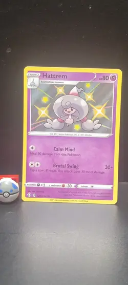 Pokemon TCG Hattrem SV055/SV122 Shining Fates Shiny Vault Rare Near Mint/Mint - Image 2