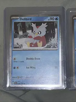 Cryogonal/Delibird 2025 Holiday Calendar Stamped Snowflake Promo Cards Pokemon - Image 3