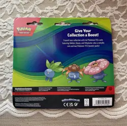 Pokemon TCG Oddish Gloom Vileplume Promo Coin Blister Pack w/ 2 Boosters - Image 2