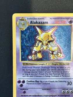 Alakazam 1/102 Shadowless Holo Base Set Pokemon - Image 2