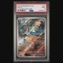 Pokemon TCG Ralts 211/198 Illustration Rare - Scarlet & Violet PSA 9 Graded - Image 1