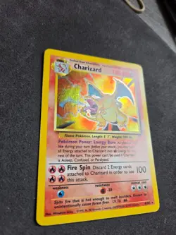 1999 Pokemon Base Set Charizard 4/102 Holo Unlimited Rare WOTC Vintage Raw - Image 3