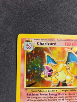 1999 Pokemon Base Set Charizard 4/102 Holo Unlimited Rare WOTC Vintage Raw - Image 5