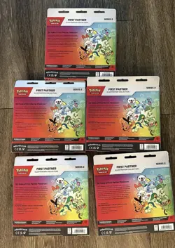 LOT OF 5 - Pokemon TCG First Partner Illustration Collection Series 2 - Image 2