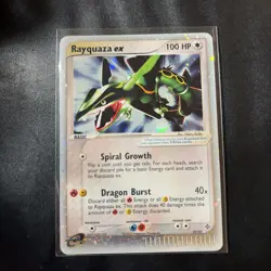2003 POKEMON EX DRAGON #97 RAYQUAZA EX-HOLO LP-MP - Image 1
