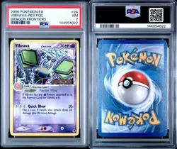 2006 Pokemon EX Dragon Frontiers Vibraba Reverse-Foil #24 PSA 7 NM - Image 3