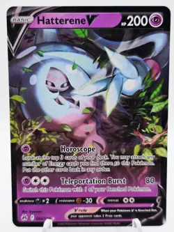 Hatterene V 065/159 Pokemon TCG Crown Zenith Ultra Rare Holo NM - Image 1