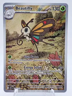 Beautifly 219/217 Pokemon TCG Ascended Heroes Illustration Rare Holo NM - Image 1