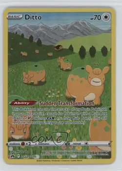 Full Art - Ditto Pokemon Sword & Shield Crown Zenith Galarian Gallery #GG22 - Image 1