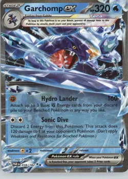 Garchomp ex 038/182 Double Rare Paradox Rift Pokemon Near Mint - Image 1