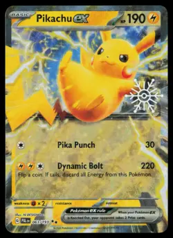 Pokemon Pikachu ex (Holiday Calendar) - 063/193 - Holo Holo NM - Image 1