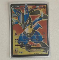 Lucario EX Full Art Holo Ultra Rare 107/111 XY Furious Fists (2014) - Image 1