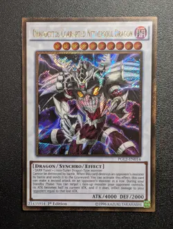 Dragocytos Corrupted Nethersoul Dragon PGL2-EN014 Gold Secret Rare 1st Ed VLP - Image 1