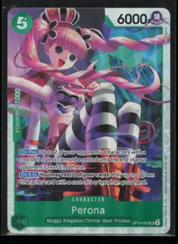 Perona OP14-033 One Piece The Azure Sea's Seven Super Rare Near Mint - Image 1