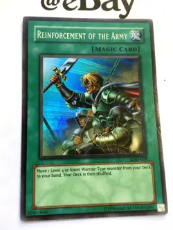 YUGIOH - REINFORCEMENT OF THE ARMY - LOD-028 - SUPER RARE NM LEGACY OF DARKNESS - Image 2