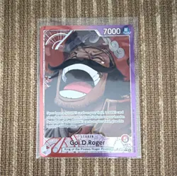 Bandai One Piece Card Game Gol D Roger Leader OP13-003 Holo EN 7000 Cost 5 - Image 1