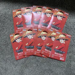 LOT 10x Bandai One Piece Card Game OP-13 Carrying On His Will Booster Packs ENG - Image 1