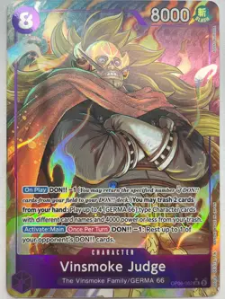 Vinsmoke Judge (Alt Art) SR OP06-062 - Wings of the Captain - One Piece TCG - Image 1