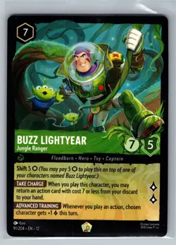 Disney Lorcana TCG Wilds Unknown Buzz Lightyear - Jungle Ranger 91/204 - Image 1
