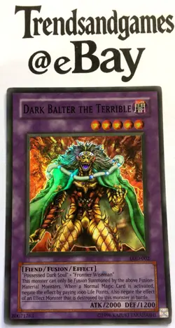 YUGIOH - DARK BALTER THE TERRIBLE - LOD-002 - SUPER RARE - NM LEGACY OF DARKNESS - Image 1