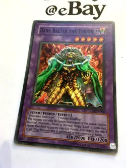 YUGIOH - DARK BALTER THE TERRIBLE - LOD-002 - SUPER RARE - NM LEGACY OF DARKNESS - Image 3