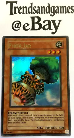 YUGIOH - FIBER JAR - LOD-056 - ULTRA RARE - EXCELLENT - LEGACY OF DARKNESS - ENG - Image 1