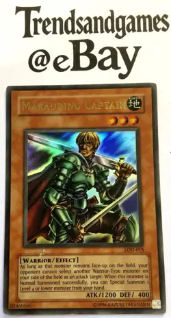 YUGIOH - MARAUDING CAPTAIN - LOD-018 - ULTRA RARE - GOOD - LEGACY OF DARKNESS - Image 1