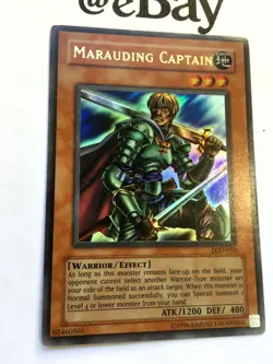 YUGIOH - MARAUDING CAPTAIN - LOD-018 - ULTRA RARE - NEAR M - LEGACY OF DARKNESS - Image 2
