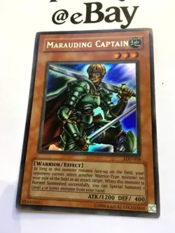 YUGIOH - MARAUDING CAPTAIN - LOD-018 - ULTRA RARE - NEAR M - LEGACY OF DARKNESS - Image 3