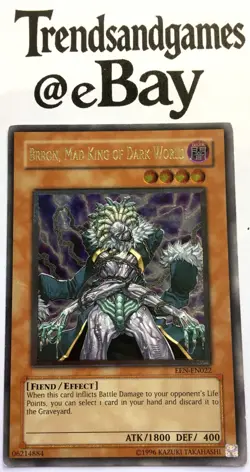 YUGIOH - BRRON, MAD KING OF DARK WORLD - EEN-EN022 - ULTIMATE RARE - EXCELLENT - Image 1