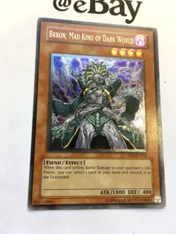 YUGIOH - BRRON, MAD KING OF DARK WORLD - EEN-EN022 - ULTIMATE RARE - EXCELLENT - Image 2