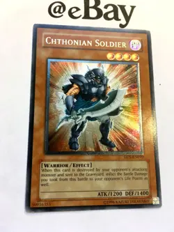 YUGIOH - CHTONIAN SOLDIER - EEN-EN010 - ULTIMATE RARE - NM - ELEMENTAL ENERGY - Image 2