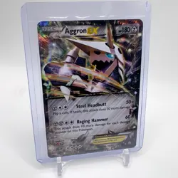 Pokemon TCG Aggron EX 93/160 XY Primal Clash Holo Card - Image 1