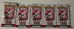 Pokemon Trading Card Game Scarlet and Violet 151 Booster Packs - Bundle Of 5 - Image 1