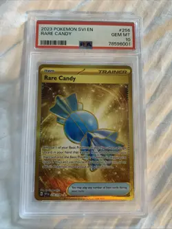 Pokemon TCG Rare Candy Scarlet & Violet Base Set Hyper Rare Card 256/198 PSA 10 - Image 1