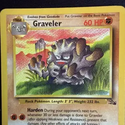 Pokemon TCG Graveler Uncommon Card 37/62 Fossil WOTC 1999 Vintage - Image 2