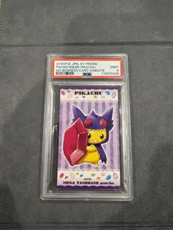 Pokemon Poncho Pikachu Sableye XY Promo Japanese Business Card PSA 9 - Image 1