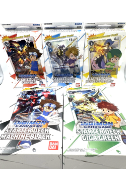 Digimon Card Game Starter Decks - ST-1, ST-2, ST-3, ST-4, ST-5 (Set Of 5) - Image 1