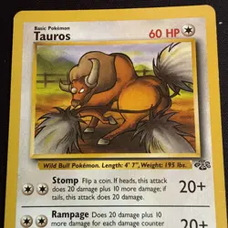 Tauros 47/64 | Base Set Jungle | Non Holo Pokemon Card - Image 2