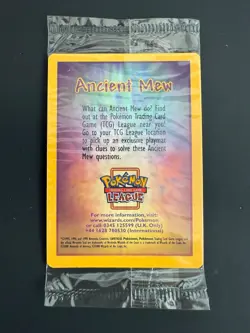 Pokemon TCG Ancient Mew Holo Card 2000 Movie Promo, Factory Sealed - Image 2