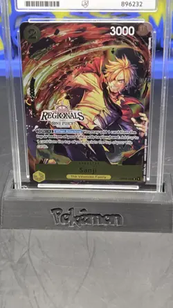 One Piece English Sanji OP03-102 Offline Regionals Participation 2024 ACE 10 - Image 2