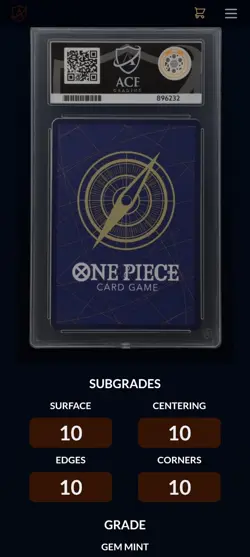 One Piece English Sanji OP03-102 Offline Regionals Participation 2024 ACE 10 - Image 5