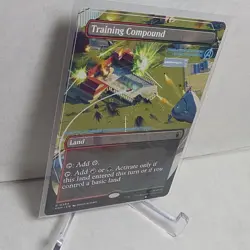Training Compound - 384 - MTG: Marvel Super Heroes - Borderless - Dual Land - Image 2