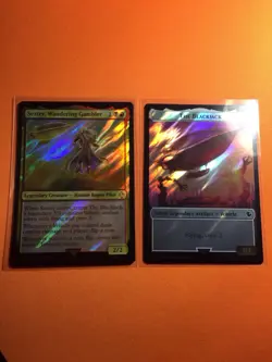 MTG Magic The Gathering Setzer, Wandering Gambler / Blackjack Surge Foil FIC - Image 1