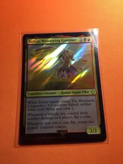 MTG Magic The Gathering Setzer, Wandering Gambler / Blackjack Surge Foil FIC - Image 2