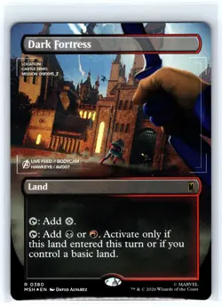 Dark Fortress (Borderless) 380 Marvel Super Heroes Magic: The Gathering Foil NM - Image 1