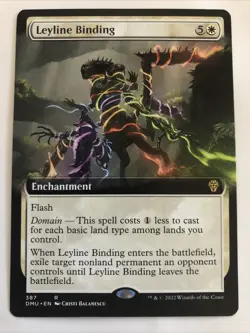 MTG Dominaria United Leyline Binding Extended Art 387 NM Rare - Image 1